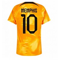 Netherlands Memphis Depay #10 Replica Home Shirt World Cup 2022 Short Sleeve